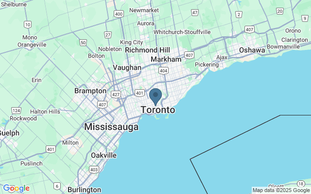 Kaart met locatie Royal Ontario Museum